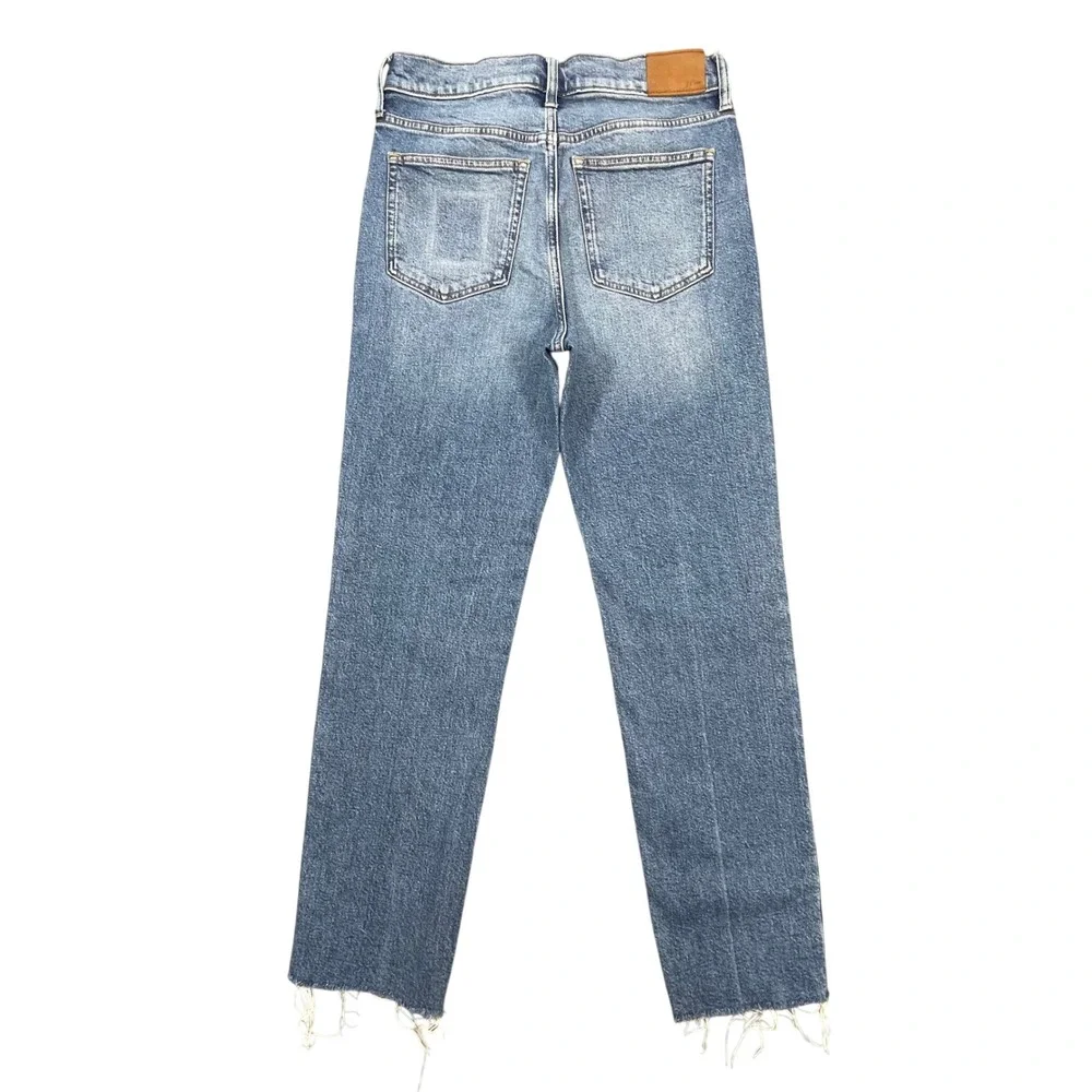 J. Crew Blue Re-Imagined Full Length Classic Straight Jeans Womens 28